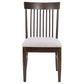 Everton Wood Dining Side Chair Dark Walnut (Set of 2)