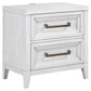 Marielle 2-drawer Nightstand Bedside Table Distressed White