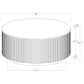 Jason Round Marble Top Coffee Table White and Charcoal