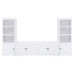 Laughlin 4-door Engineered Wood 78-inch TV Stand White