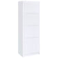 Laughlin 3-shelf Engineered Wood Media Tower White