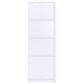 Laughlin 3-shelf Engineered Wood Media Tower White