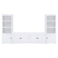 Laughlin 3-shelf Engineered Wood Media Tower White
