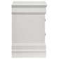 Louis Philippe 2-drawer Nightstand Bedside Table White
