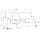 Simpson Upholstered Sofa Sleeper with Queen Mattress Grey