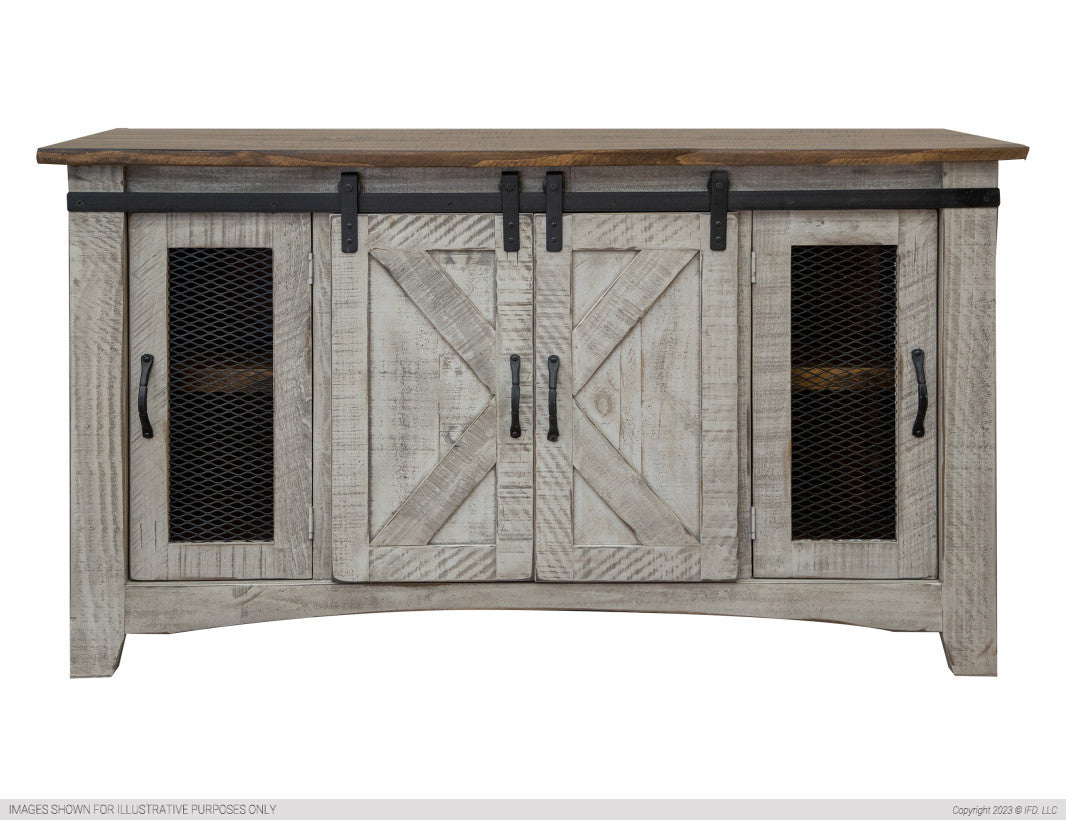 4 Door 80" TV Stand