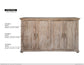 4 Doors Console, Two fixed shelves, Drift Sand finish
