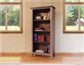 Bookcase, 12 Different Positions Available for Shelves (1 Middle Fixed Shelf + 2)