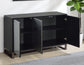 Mazie 3-Door SIdeboard with Patterned Mirror Doors