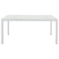 Athena Rectangular 64-inch Faux Marble Dining Table Chrome
