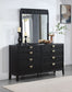 Brookmead 8-drawer Dresser with Mirror Black