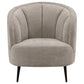 Ellorie 3-piece Upholstered Curved Sofa Set Beige