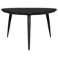 Odessa Triangular Solid Wood Coffee Table Black