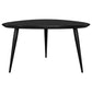 Odessa Triangular Solid Wood Coffee Table Black