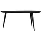 Odessa Triangular Solid Wood Coffee Table Black