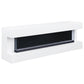 Vallerie 71-inch TV Stand with Visual Flame Box White