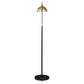 Gloria 74-inch Arched Dome Shade Metal Floor Lamp Black