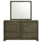 Gran Park 6-drawer Dresser and Mirror Dark Cocoa