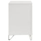 Marmore 2-drawer Nightstand Bedside Table White