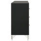Lucia 6-drawer Dresser Cabinet Black