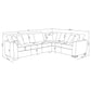 Ashford Chenille Upholstered Sleeper Sectional Sofa Greige