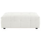 Everly Boucle Upholstered Rectangular Ottoman Off White