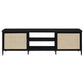 Amherst 2-door 70-inch Metal TV Stand Media Console Black