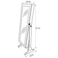Tutuola Cheval Mirror with Jewelry Storage Black
