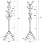 Margaret Solid Wood Coat Rack Clothing Hanger Cappuccino