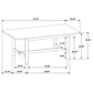 Crestmore 7-piece Rectangular Dining Table Set Walnut