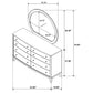Granada 8-drawer Dresser and Mirror Natural Pine