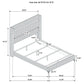 Lucia 5-piece Queen Bedroom Set Grey and Black