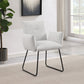 Ackland Upholstered Dining Arm Chair Light Grey (Set of 2)