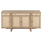 Kailani 10-piece Wood Dining Set with Sideboard Beige Oak