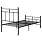 Novak 48-inch Metal Twin Open Frame Bed Matte Black