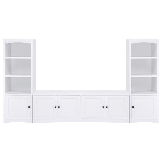 Laughlin 3-piece Entertainment Center TV Stand White