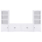 Laughlin 3-piece Entertainment Center TV Stand White