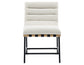 Nicco 20″ Side Chair, Eggshell Polyester Fabric