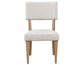 Colvin 5-Piece 52″ Round White Marble Dining Set, Toffee Finish