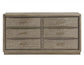 Sonoma 66″ Six-Drawer Dresser And Mirror