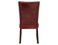 Hartford Vegan Leather Side Chair, Red