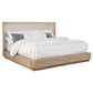 Kailani 49-inch Queen Wingback Bed Beige Oak