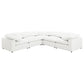 Raleigh 5-piece Boucle Upholstered Modular Sectional Ivory