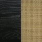 Arini Cane Weave Full Length Standing Floor Mirror Black