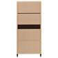 Wadeline 2-door Tall Accent Storage Cabinet Rustic Tobacco