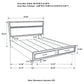 Miranda 51-inch Wood Queen Storage Panel Bed Black