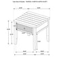 Concord 1-drawer Square End Table Distressed Java