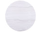 Colvin 18″ Round White Marble Top End Table, Toffee Finish