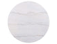 Colvin 3-Piece White Marble Top Table Set, Black Finish