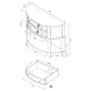 Diane 2-drawer Demilune Entryway Console Table Cappuccino